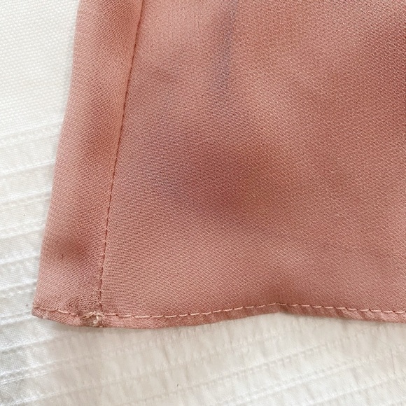 AFTER SIX DUSTY PINK ONE SHOULDER SIDE SLIT CHIFFON EVENING GOWN DRESS - 6 - Picture 9 of 9